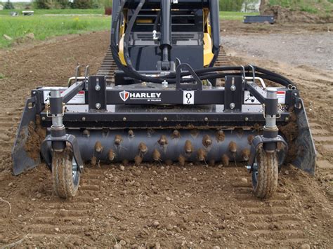 harley power rake skid steer|walk behind harley power rake.